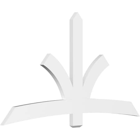Ekena Millwork Davenport Architectural Grade PVC Gable Bracket, 84"W x 45 1/2"H x 2"D x 6"F, 13/12 Pitch GBP084X46X0206DAV00
